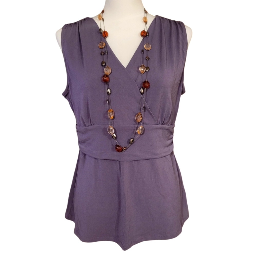 George Stretch Sleeveless V-Neck Top
